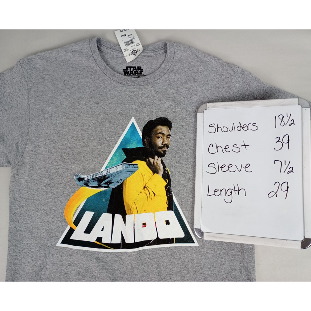 Nwt Star Wars Mad Engine Adult M Star Wars Solo Lando Calrissian Graphic Tshirt View 5